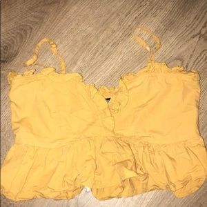 SHEIN RUFFLE ADJUSTABLE CAMI TOP